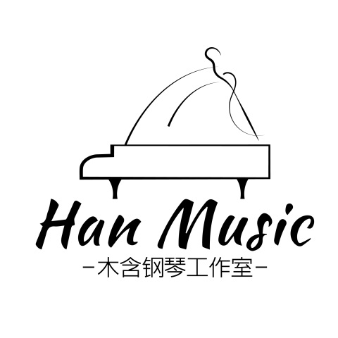 木含钢琴工作室logo设计