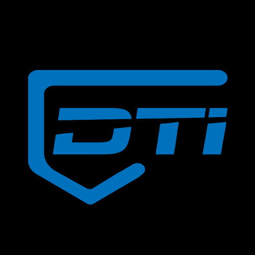 DTI汽车电子行业盾形logo设计