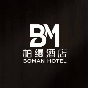 柏缦酒店现代简约logo设计
