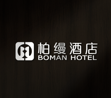 柏缦酒店现代风格logo设计