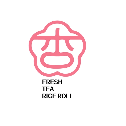 清新茶饮与米卷店logo设计
