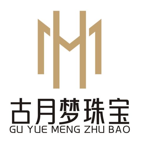 古月梦珠宝logo设计,融合东方美学与现代奢华