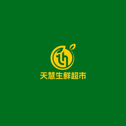 天慧生鲜超市logo设计