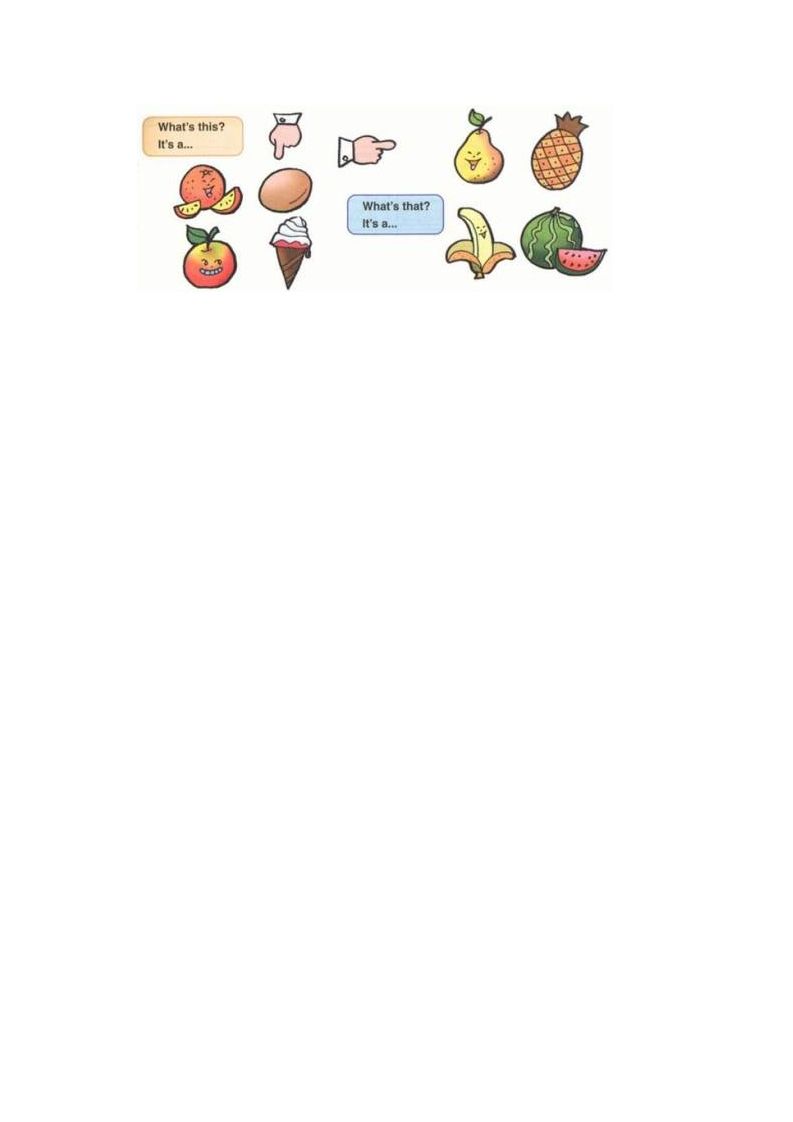 一年级英语上册Unit6+lesson1《Fruit》习题（人教一起点）