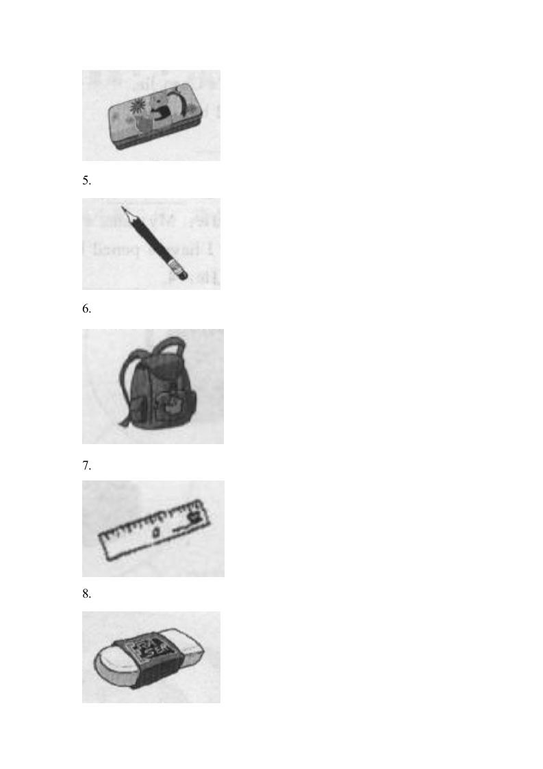 三年级英语上册Unit1单元测试__1（人教PEP）