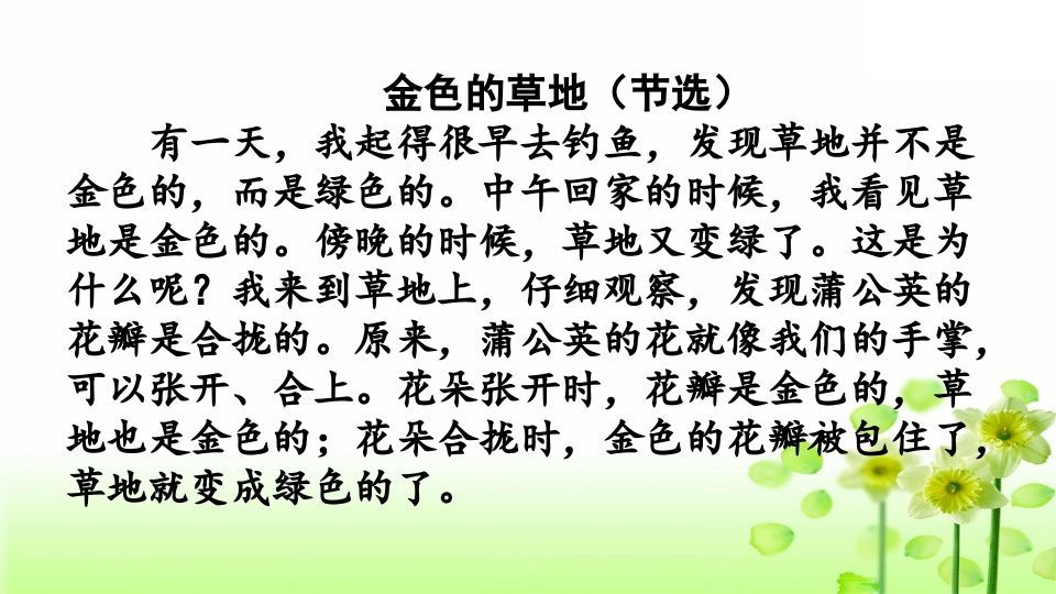 三年级语文上册专项7阅读指导复习课件（部编版）