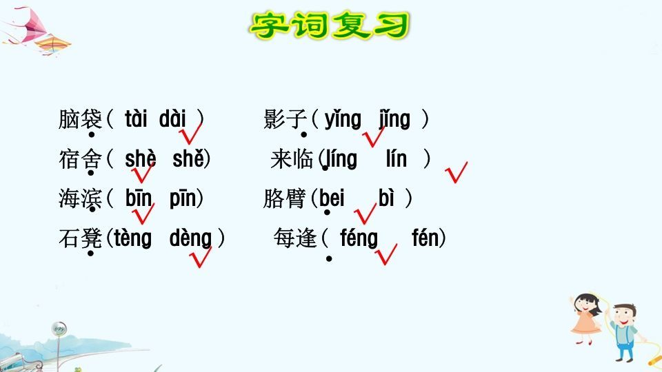 三年级语文上册第6单元复习（部编版）