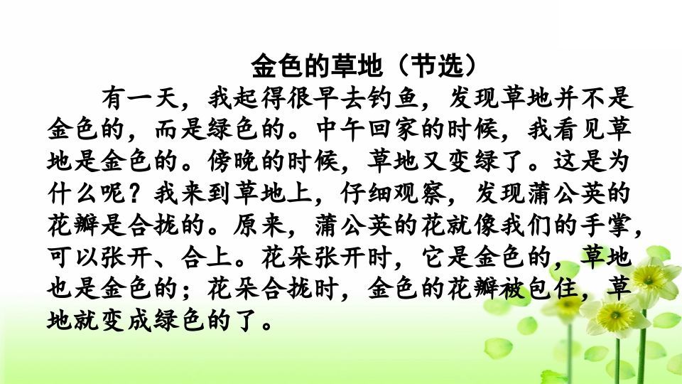 三年级语文上册阅读指导专项复习（部编版）