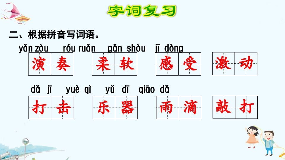 三年级语文上册第7单元复习（部编版）