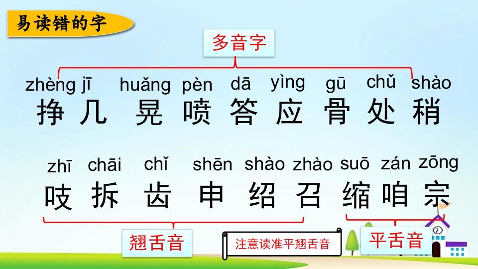 三年级语文上册第三单元复习（部编版）