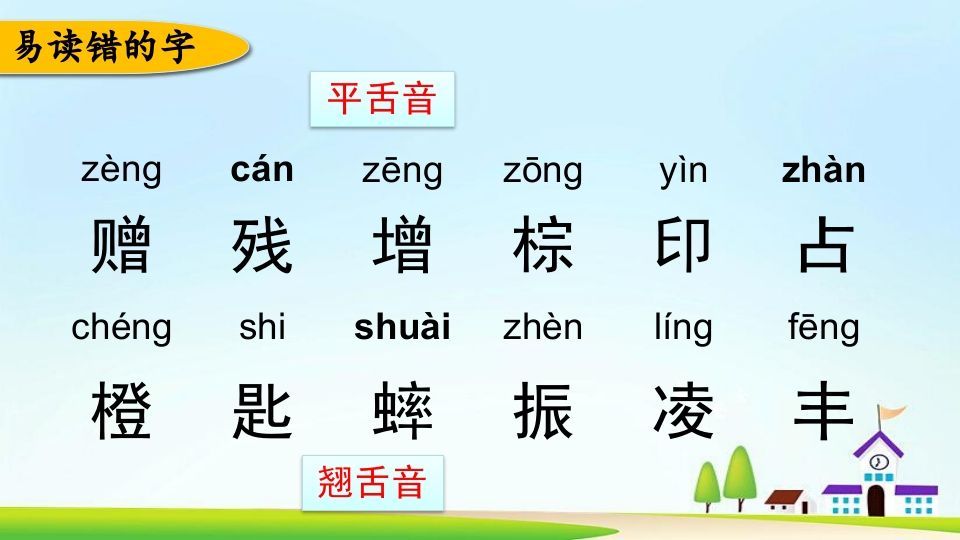 三年级语文上册第二单元复习（部编版）