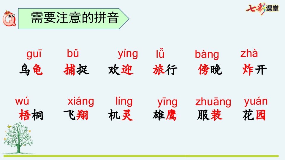 二年级语文上册专项11：拼音复习课件（部编）