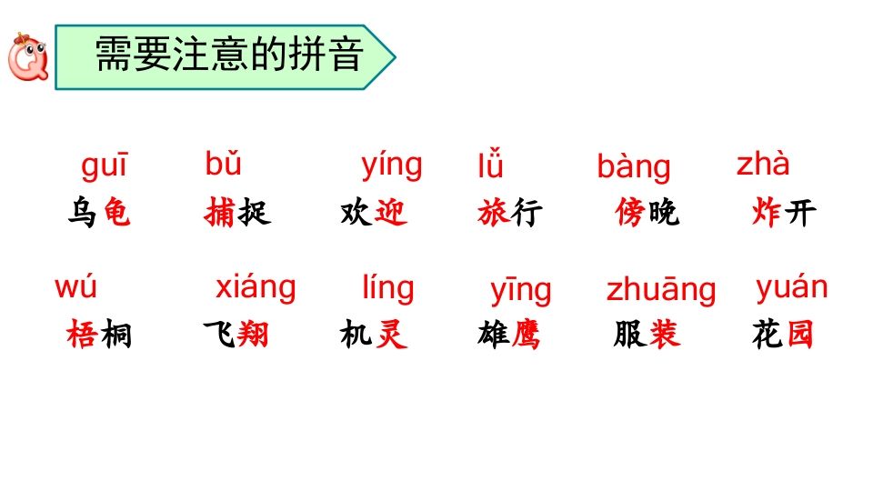 二年级语文上册拼音专项复习（部编）