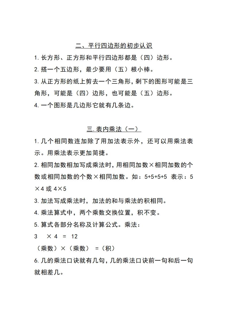 二上苏教数学知识点重点汇总