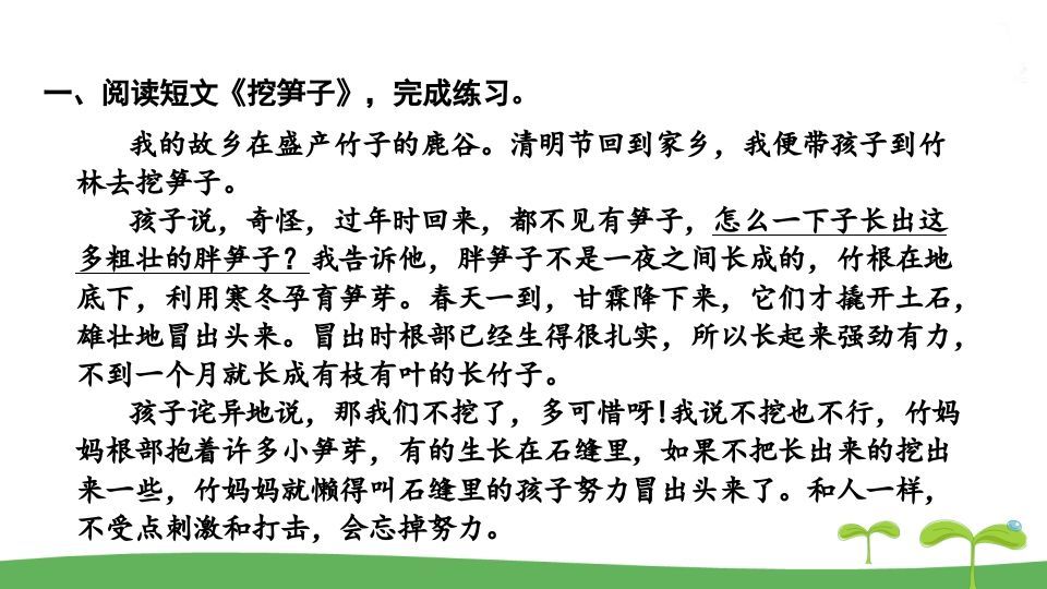 五年级语文上册.专项复习之五课外阅读专项（部编版）