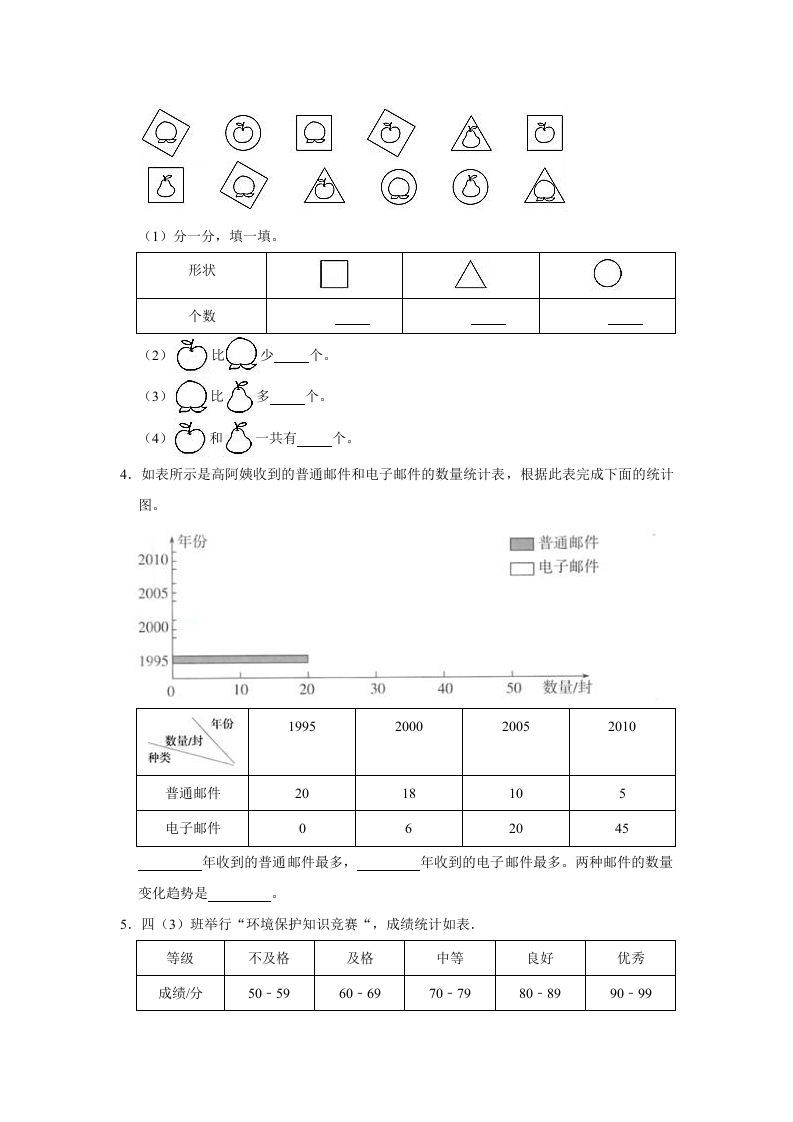 六年级数学上册5.3身高的情况》同步练习（有答案）（北师大版）