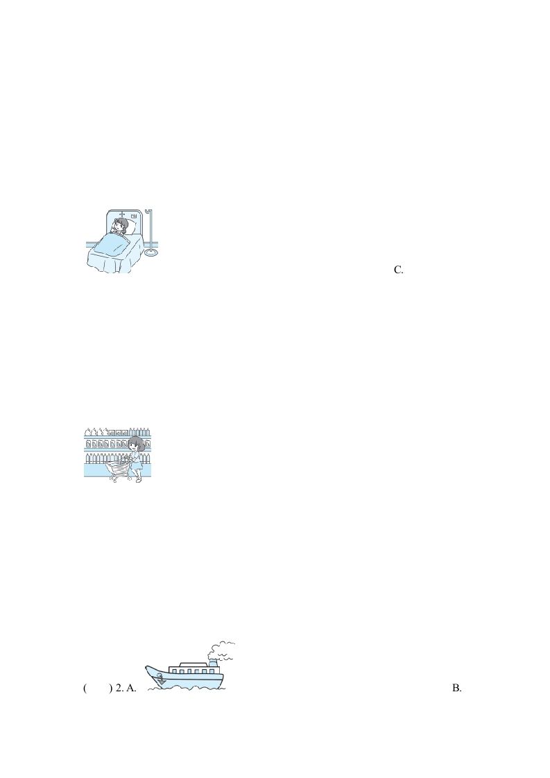 六年级英语上册听力专项复习卷(一)（人教版PEP）