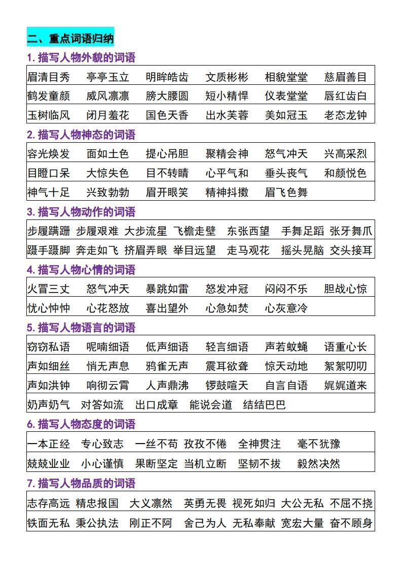 【四上】语文必背汇总