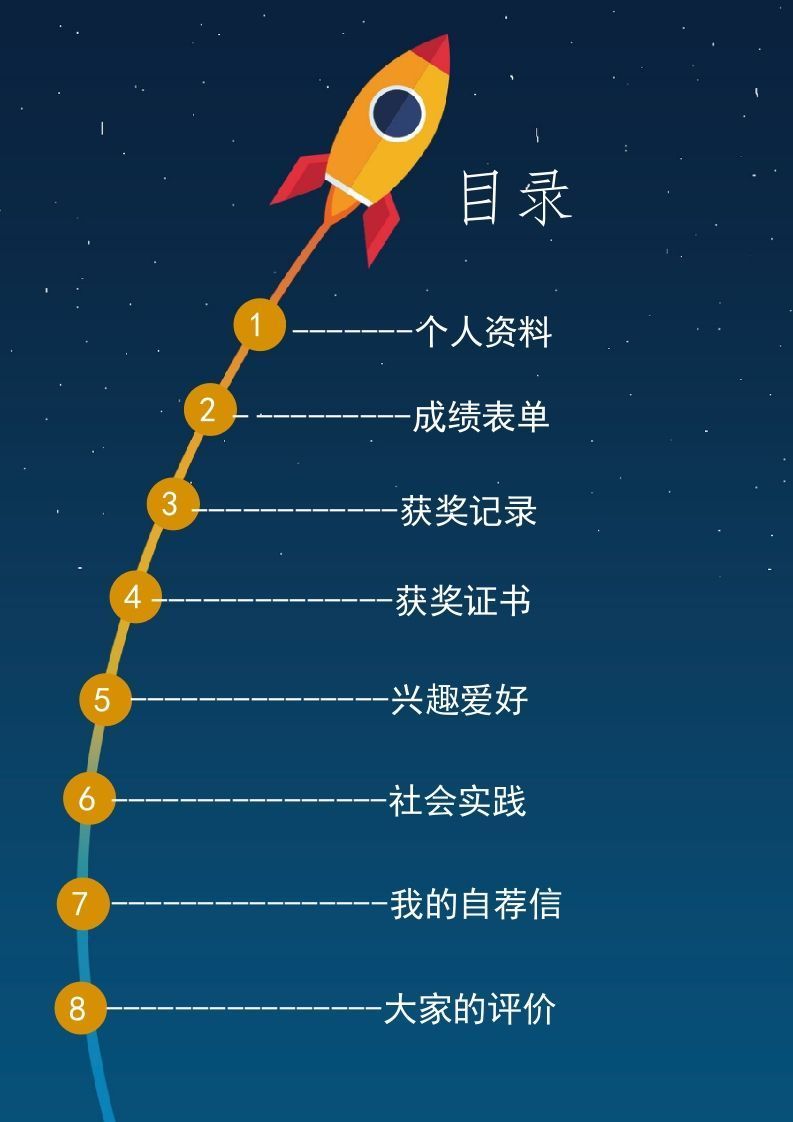 多页-小升初简历07