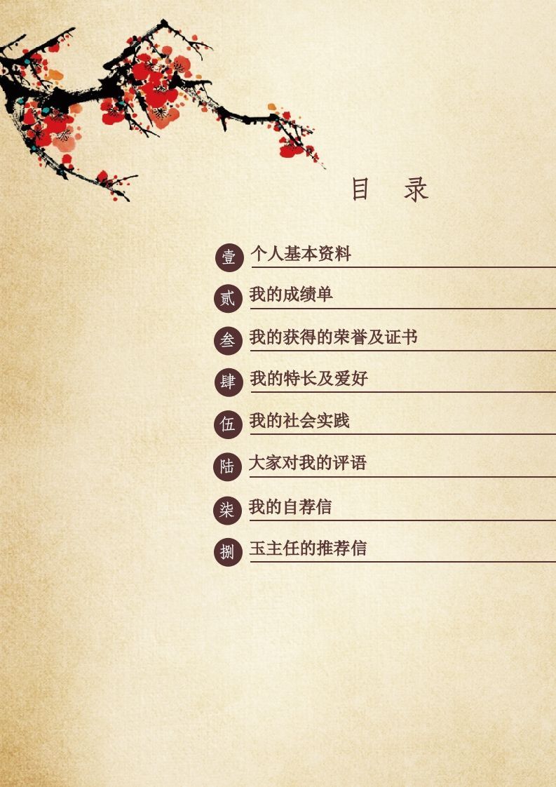 多页-小升初简历32