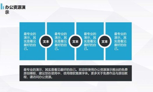 蓝色简洁大气商务通用年终总结汇报PPT模板