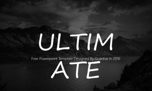 素雅黑灰时尚欧美风PPT模板