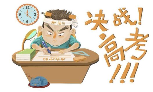 卡通动态高考誓师大会决战高考PPT模板