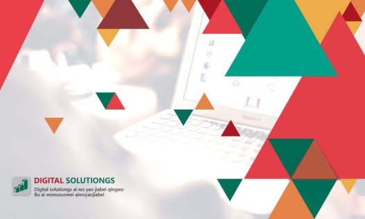 活力时尚彩色三角形PPT模板