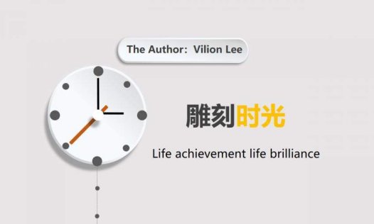 创意微立体钟表时间PPT模板