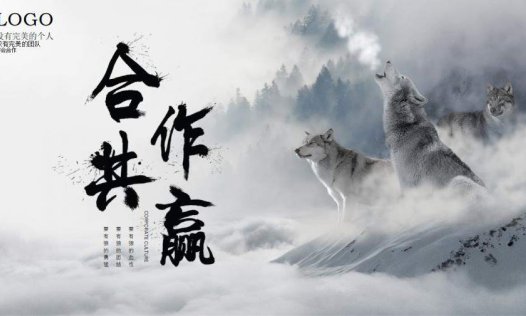 大气合作共赢企业团队文化建设培训PPT模板