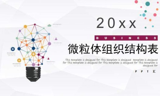 商务风组织架构图表集PPT模板