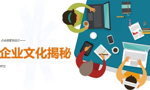 卡通风企业文化培训员工培训模板