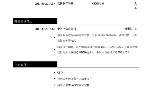 图书发行员简历模板