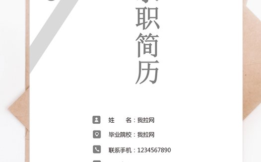 灰色线条简约成套销售主管个人简历word模板