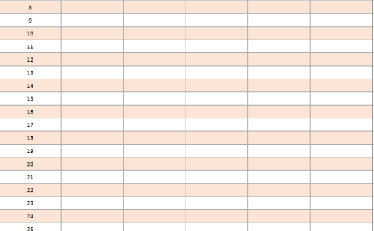 简约橙色英文报价单excel模板