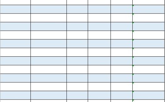 简约蓝色送货单excel表格模板