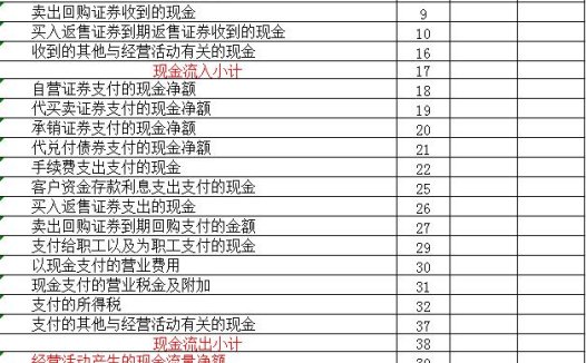 企业现金流量表模板