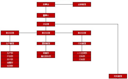 公司实用组织框架图excel模板