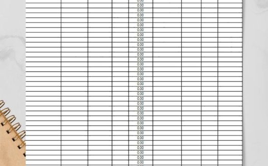 家庭收支情况记账本格