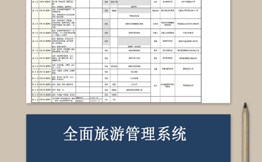 全面旅游管理系统