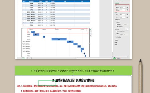 项目时间节点规划进度表