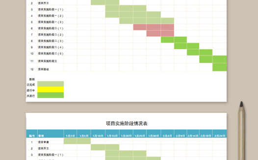 项目实施阶段情况表