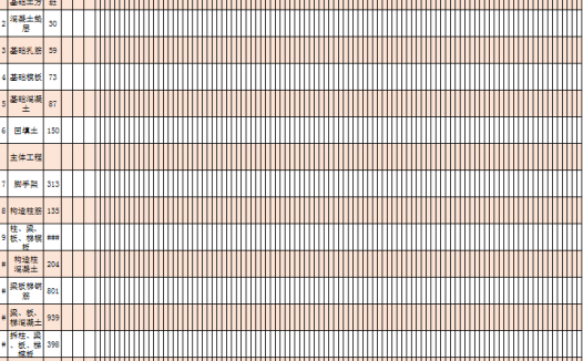 简约施工进度计划表exce表格l模板