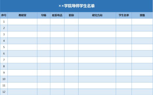学院导师学生名单
