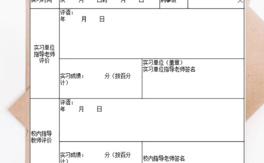 2019级学生毕业实习手册