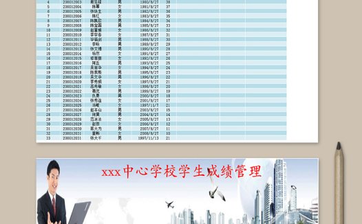 中心学校学生成绩管理