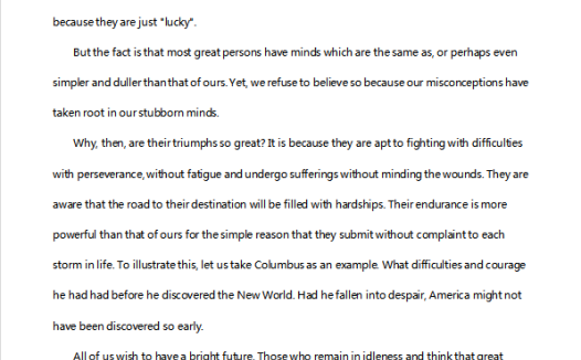 英语六级作文:成功人士与我们的差别