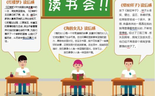 读书会阅读学习手抄报Word模板