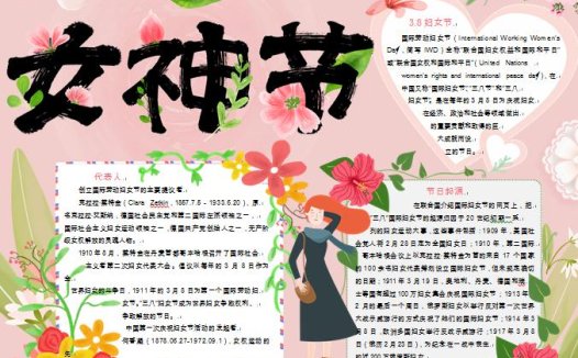 38妇女节女王节手抄报