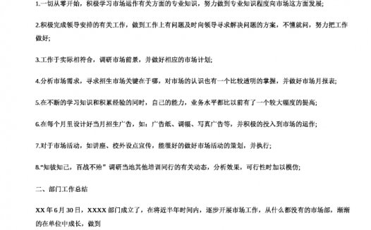 客服试用期工作总结